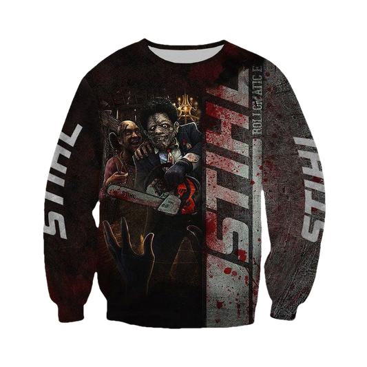 Stihl Chainsaw Horror Character Halloween 3D Sweater ? Usalast