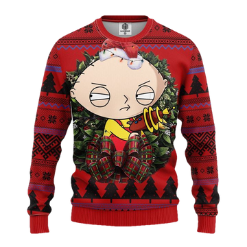 Stewie Griffin Peter Griffin Eric Cartman Noel Mc Ugly Christmas Sweater Thanksgiving Gift ? Usalast