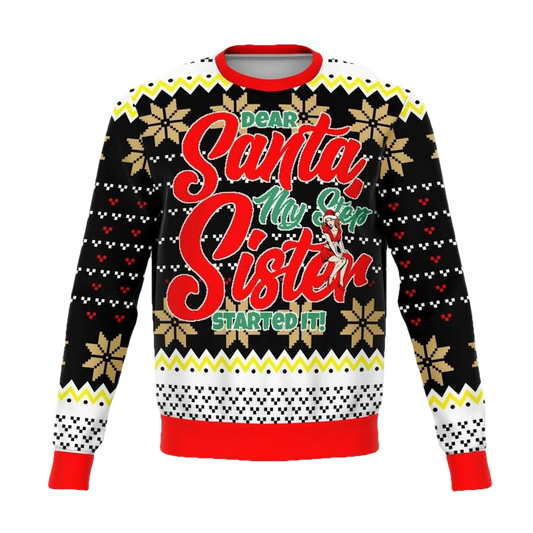 Step Sis Did It Meme 2022 Design 3d Ugly Christmas Sweater ? Usalast