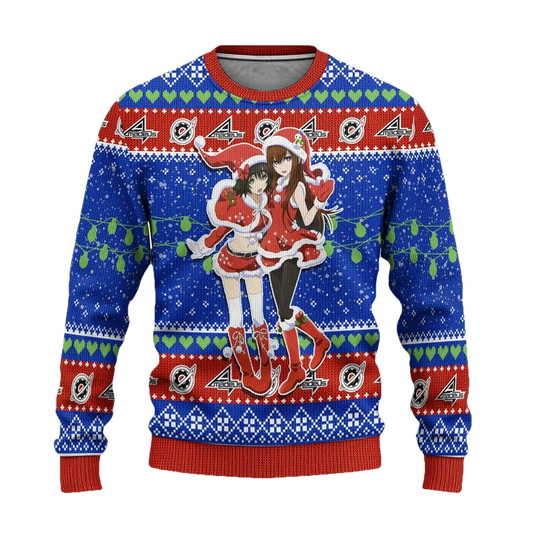 Steins Gate Anime Ugly Christmas Sweater Custom Xmas Gift ? Usalast