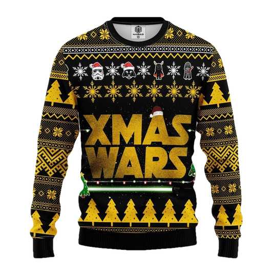 Star Wars Yellow Ugly Christmas Sweater Amazing Gift Idea Thanksgiving Gift ? Usalast