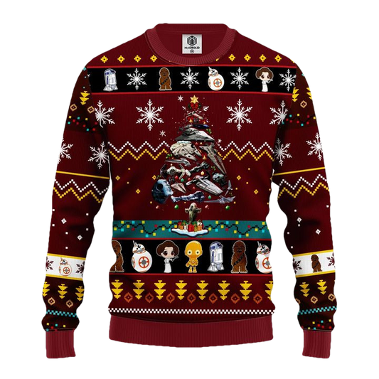 Star Wars Trips Ugly Christmas Sweater Brown Red 1 Amazing Gift Idea Thanksgiving Gift ? Usalast