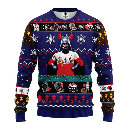Star Wars Funny Ugly Christmas Sweater Blue 1- Amazing Gift Idea Thanksgiving Gift ? Usalast