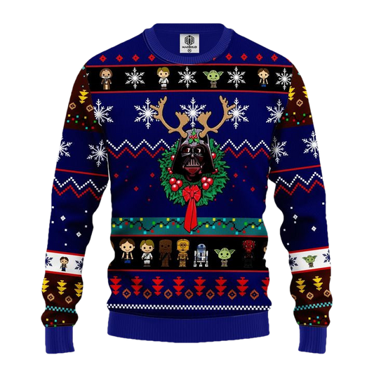 Star Wars Darth Vader Ugly Christmas Sweater Blue 1 Amazing Gift Idea Thanksgiving Gift ? Usalast