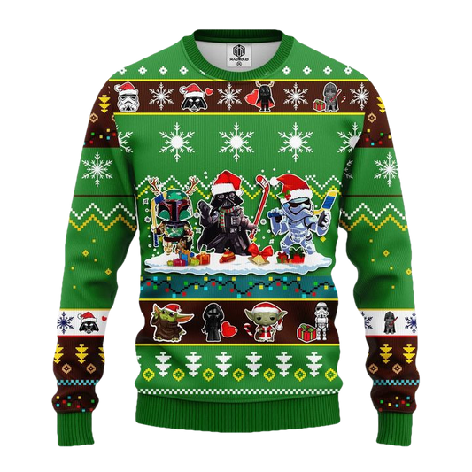 Star Wars Cute Ugly Christmas Sweater Green 1 Amazing Gift Idea Thanksgiving Gift ? Usalast