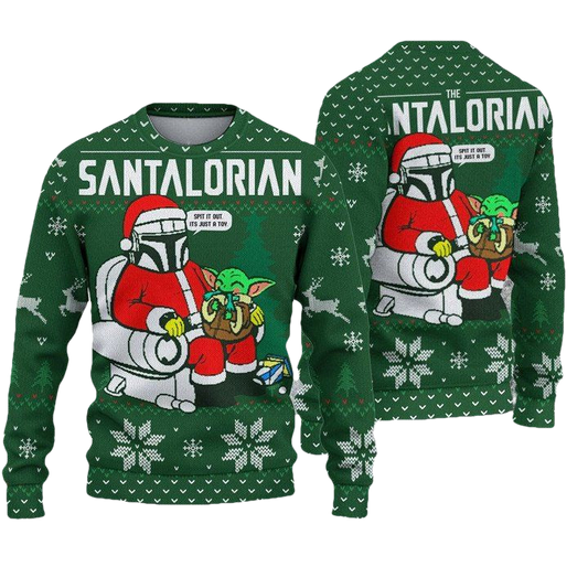 Stantalorian And Baby Yoda Christmas Sweater And Ugly Sweater ? Usalast