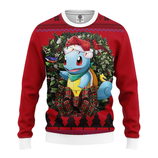 Squirtle Pokemon Mc Ugly Christmas Sweater Thanksgiving Gift ? Usalast