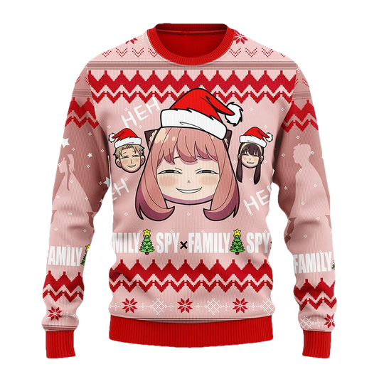 Spy X Family Anya Ugly Christmas Sweater Anime Xmas Gift ? Usalast