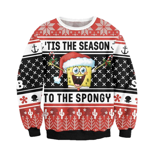 Spongebob Squarepants Patrick Cartoon Funny 3d Ugly Christmas Sweater ? Usalast