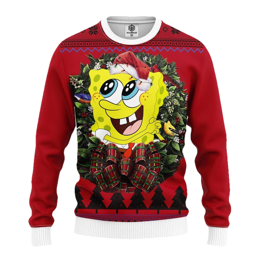 Spongebob Squarepants Noel Mc Ugly Christmas Sweater Thanksgiving Gift ? Usalast
