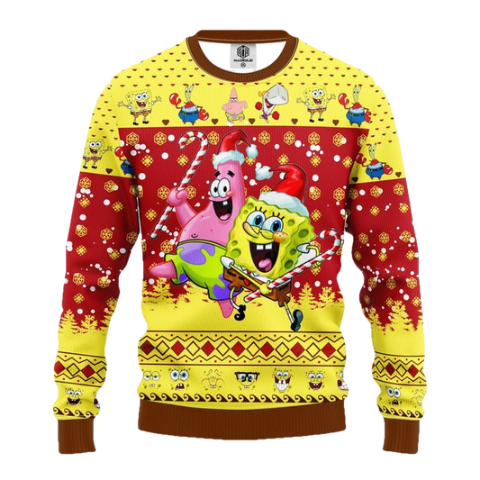 Spongebob Patrick Ugly Christmas Sweater Amazing Gift Idea Thanksgiving Gift ? Usalast