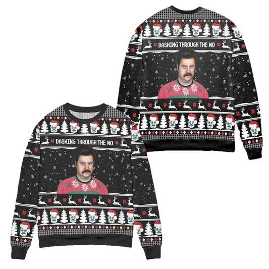 Sooshi Mango Dashing Through The No Ugly Christmas Sweater ? Black ? Usalast