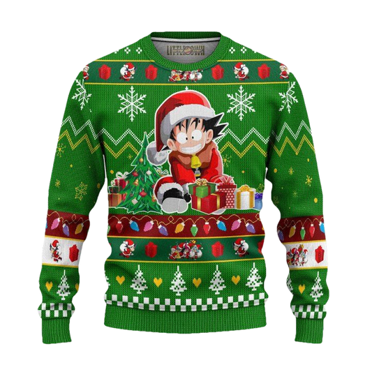 Son Goku Ugly Christmas Sweater And 3D Hoodie Dragon Ball Xmas Gift ? Usalast