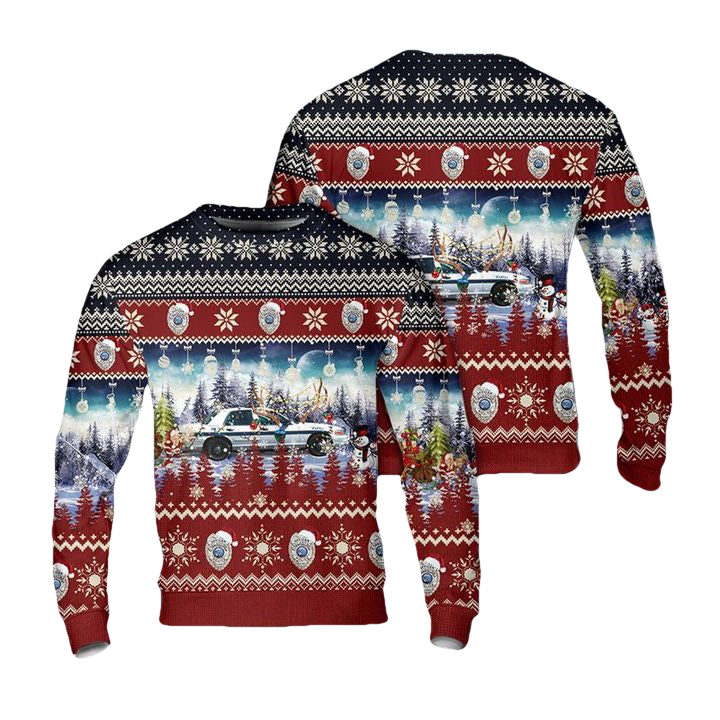 Soldotna Police Department Soldotna Alaska Christmas AOP Sweater ? Usalast