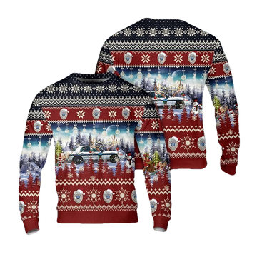 Soldotna Police Department Soldotna Alaska Christmas AOP Sweater ? Usalast