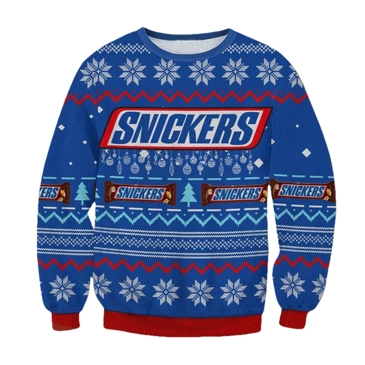Snickers Chocolate Bar Ugly Christmas Sweater 2022 ? Usalast