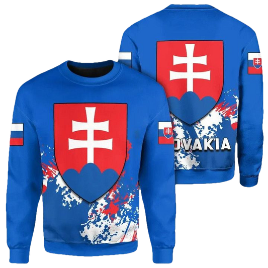 Slovakia Coat Of Arms Sweater Spaint Style J8W ? Usalast