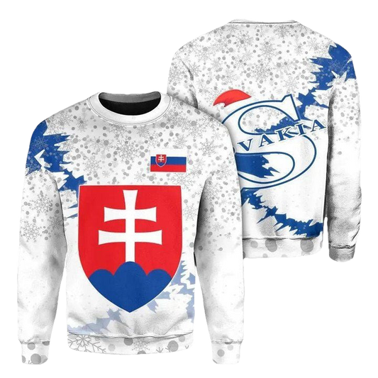 Slovakia Christmas Coat Of Arms Sweater X Style J78 ? Usalast