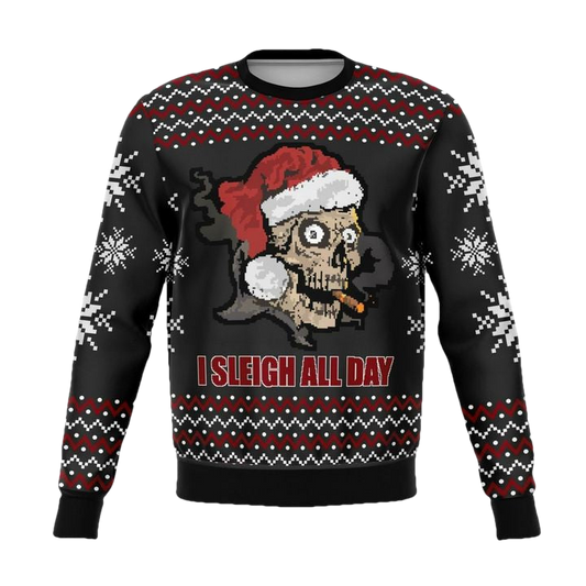 Sleigh All Day Funny Meme 2022 Design 3d Ugly Christmas Sweater ? Usalast