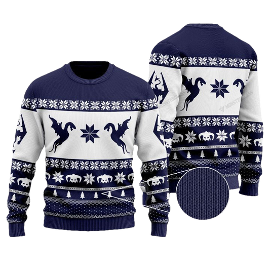 Skyrim Dragon Christmas Sweater ? Usalast