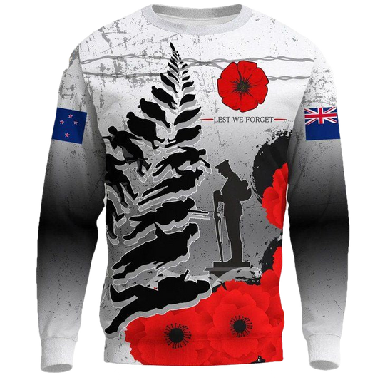 Silver Fern Sweater ? Anzac Day A21 ? Usalast
