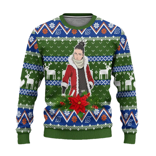 Shikamaru Nara Ugly Christmas Sweater Custom Naruto Anime Xmas Gift ? Usalast