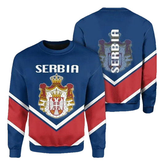 Serbia Coat Of Arms Sweater Lucian Style Jw5 ? Usalast