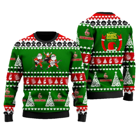 Scorpions Green 3D Ugly Christmas Sweater ? Usalast