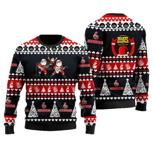 Scorpions Black 3D Ugly Christmas Sweater ? Usalast
