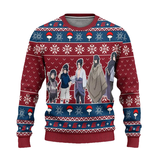 Sasuke Ugly Christmas Sweater Gaiden Naruto Anime Xmas Gift ? Usalast