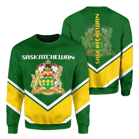 Saskatchewan Coat Of Arms Sweater Lucian Style J5W ? Usalast