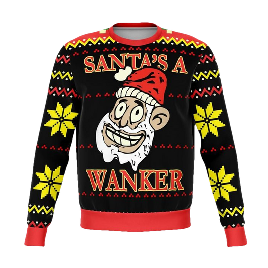 Santas A Wanker Funny Meme 2022 Design 3d Ugly Christmas Sweater ? Usalast
