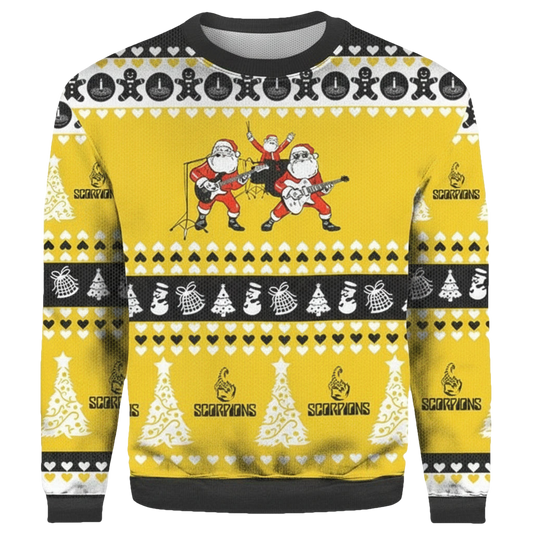 Santa Scorpions Merry Christmas Ugly 3D Sweater ? Usalast