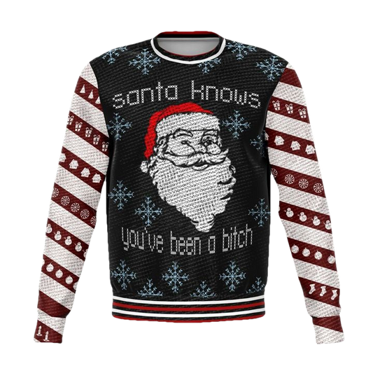 Santa Knows Meme 2022 Design 3d Ugly Christmas Sweater ? Usalast