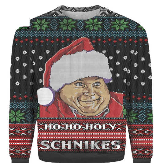 Santa Chris Farley Ho Ho Holy Schnikes Ugly 3D Christmas Sweater ? Usalast