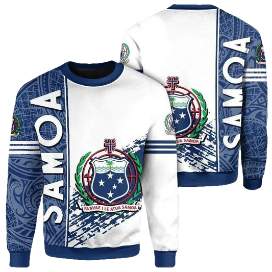 Samoa Coat Of Arms Sweater Quarter Style J1C ? Usalast