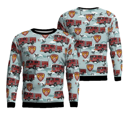 Salt Lake County Utah Unified Fire Authority Christmas Sweater 3D ? Usalast