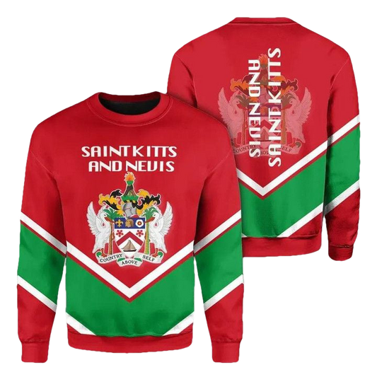 Saint Kitts And Nevis Coat Of Arms Sweater Lucian Style J5W ? Usalast