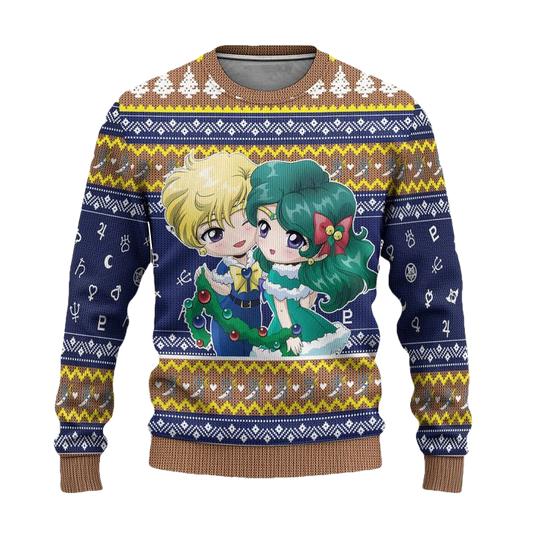 Sailor Uranus Ugly Christmas Sweater Sailor Moon Anime Xmas Gift ? Usalast