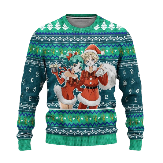 Sailor Neptune Ugly Christmas Sweater Sailor Moon Anime Xmas Gift ? Usalast