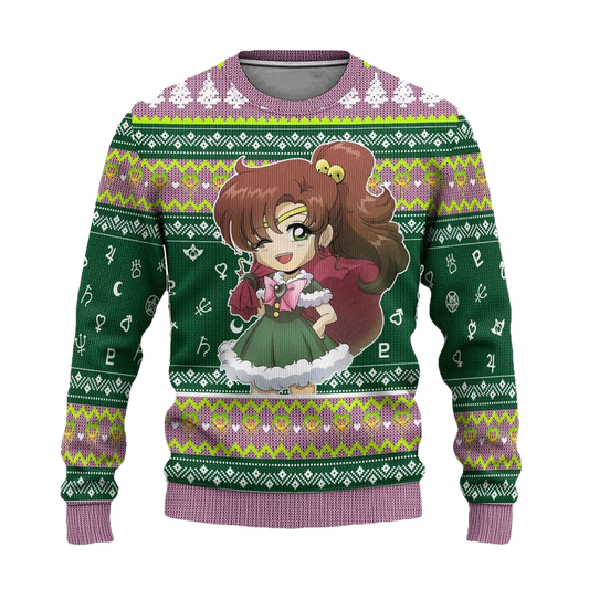 Sailor Jupiter Ugly Christmas Sweater Sailor Moon Anime Xmas Gift ? Usalast