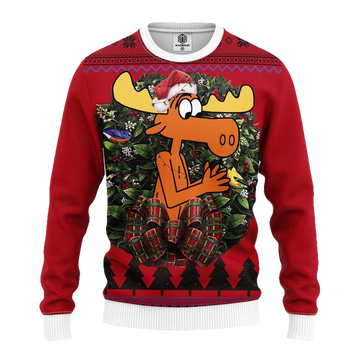 Rocky And Bullwinkle Noel Mc Ugly Christmas Sweater Thanksgiving Gift ? Usalast