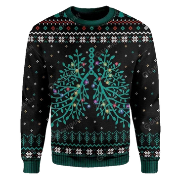 Respiratory Christmas Lights Custom Apparel Unisex 3D Sweater ? Usalast