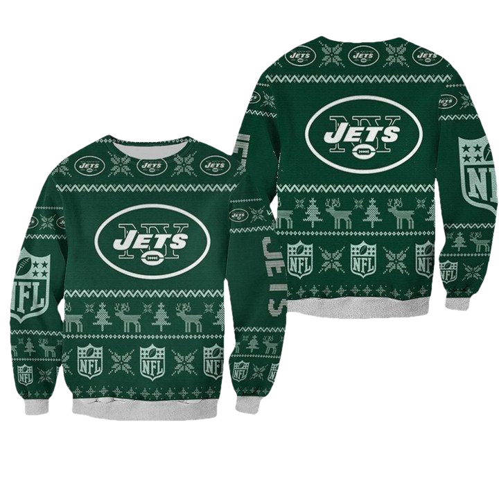 New York Jets Nfl Ugly Sweater Christmas 3D Sweater ? Usalast
