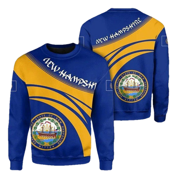 New Hampshire Coat Of Arms Sweater Cricket Style J5W ? Usalast