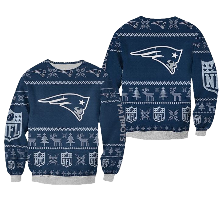 New England Patriots Nfl Ugly Sweater Christmas 3D Sweater ? Usalast