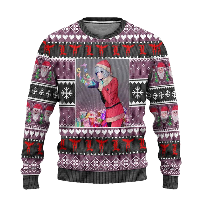 Near Anime Ugly Christmas Sweater Custom Death Note Xmas Gift ? Usalast