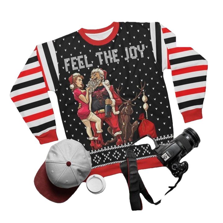 Naughty Santa Xmasfeel The Joy 3d Ugly Christmas Sweater ? Usalast