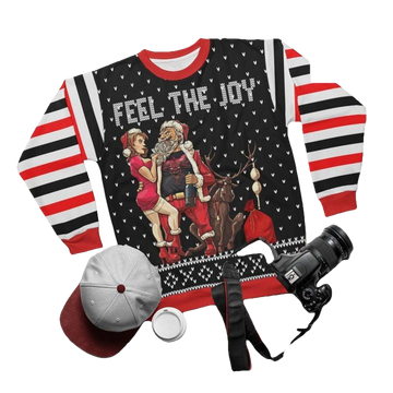 Naughty Santa Xmasfeel The Joy 3d Ugly Christmas Sweater ? Usalast