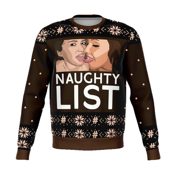 Naughty List Girls Meme 2022 Design 3d Ugly Christmas Sweater ? Usalast